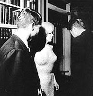Marilyn captured with JFK and brother Bobby